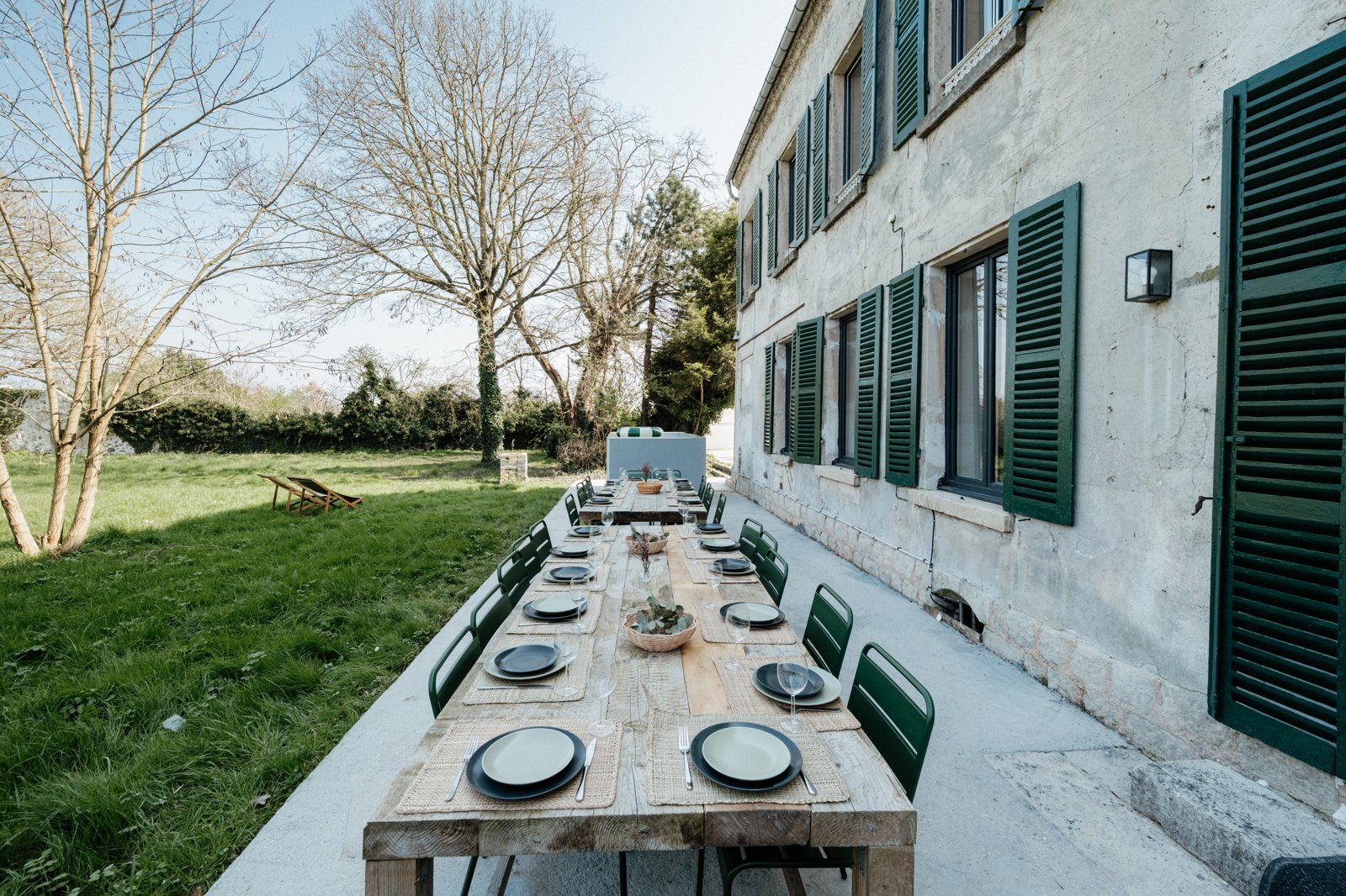 Terrasse pour les repas